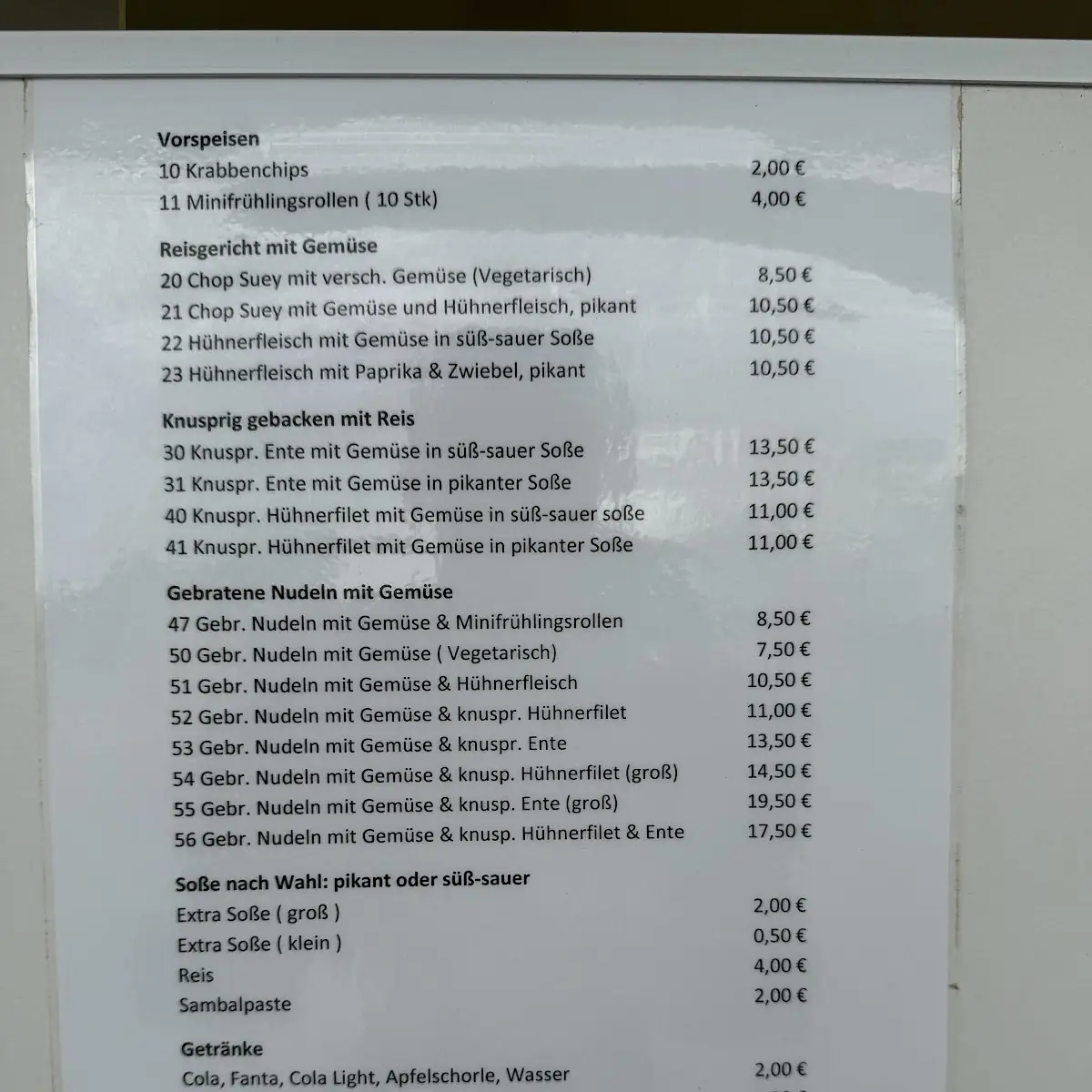 Speisekarte photo 2