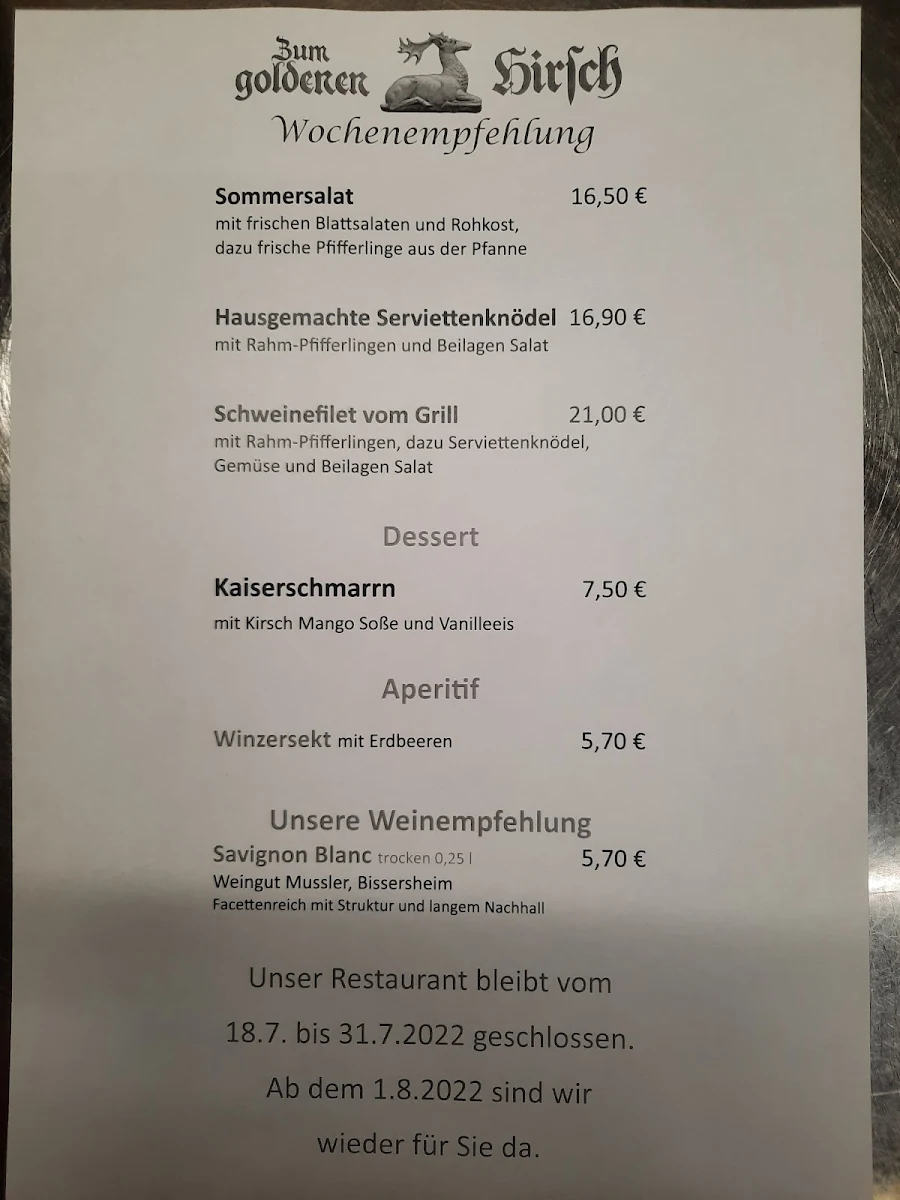Speisekarte photo 2
