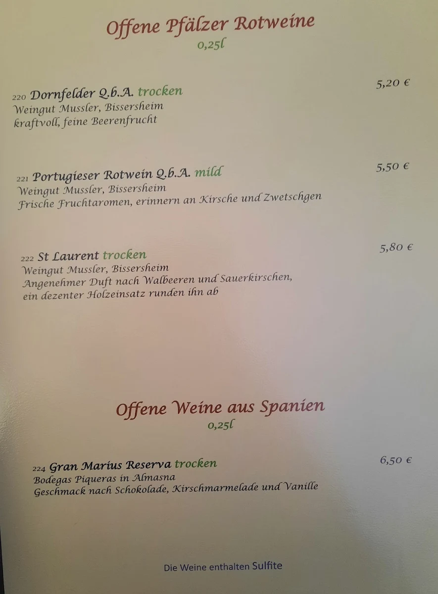 Speisekarte photo 3