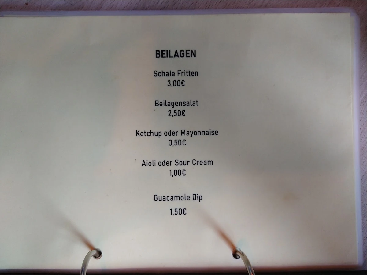 Speisekarte, Flottmann Kneipe