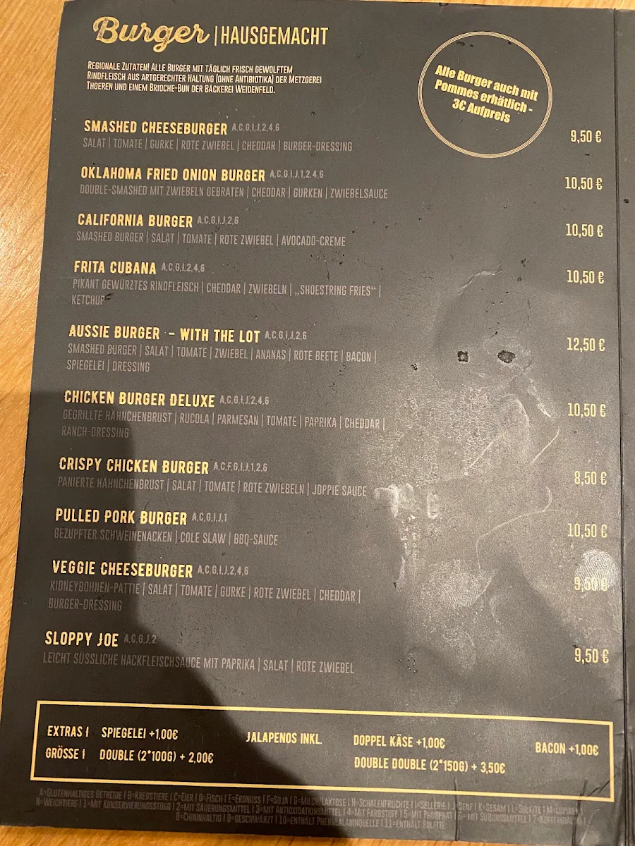 Speisekarte, Falko