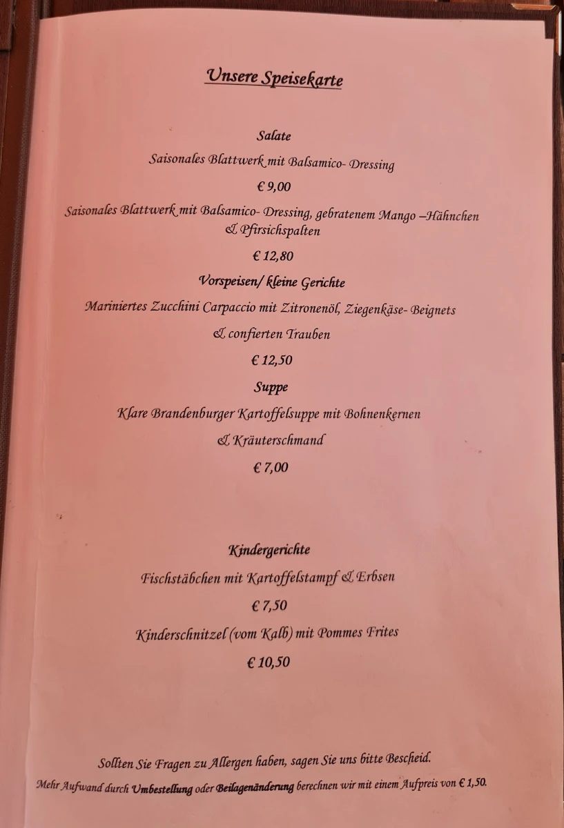 Speisekarte photo 2