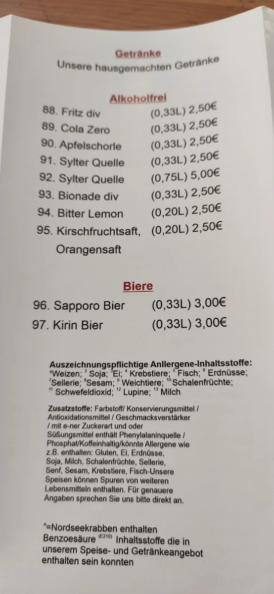 Speisekarte photo 5