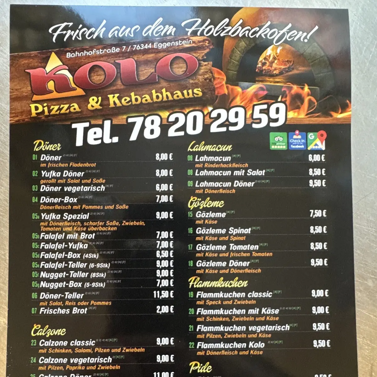 Speisekarte photo 2