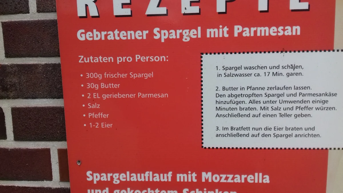Speisekarte, Hof Nuttelmann