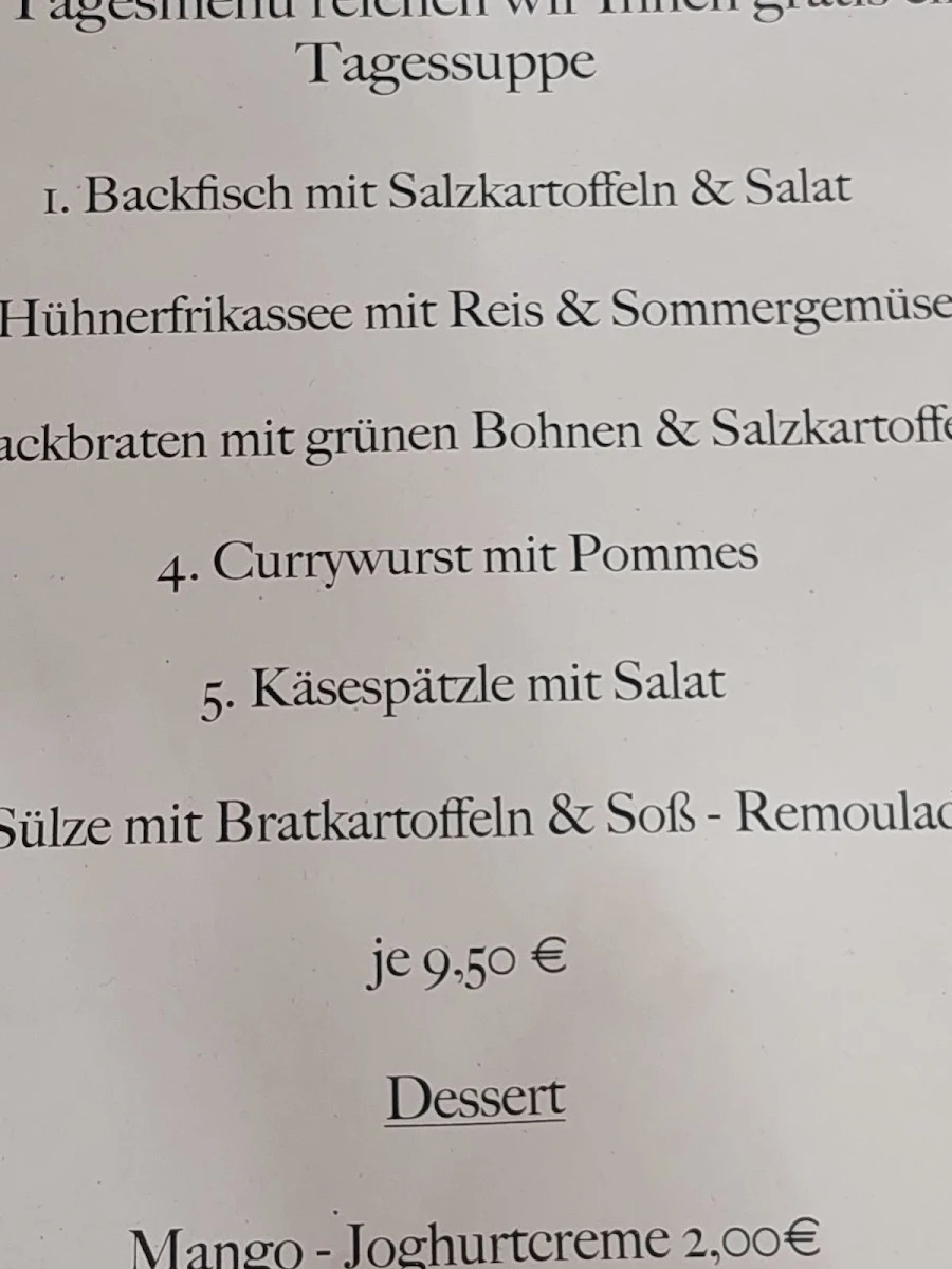 Speisekarte photo 2