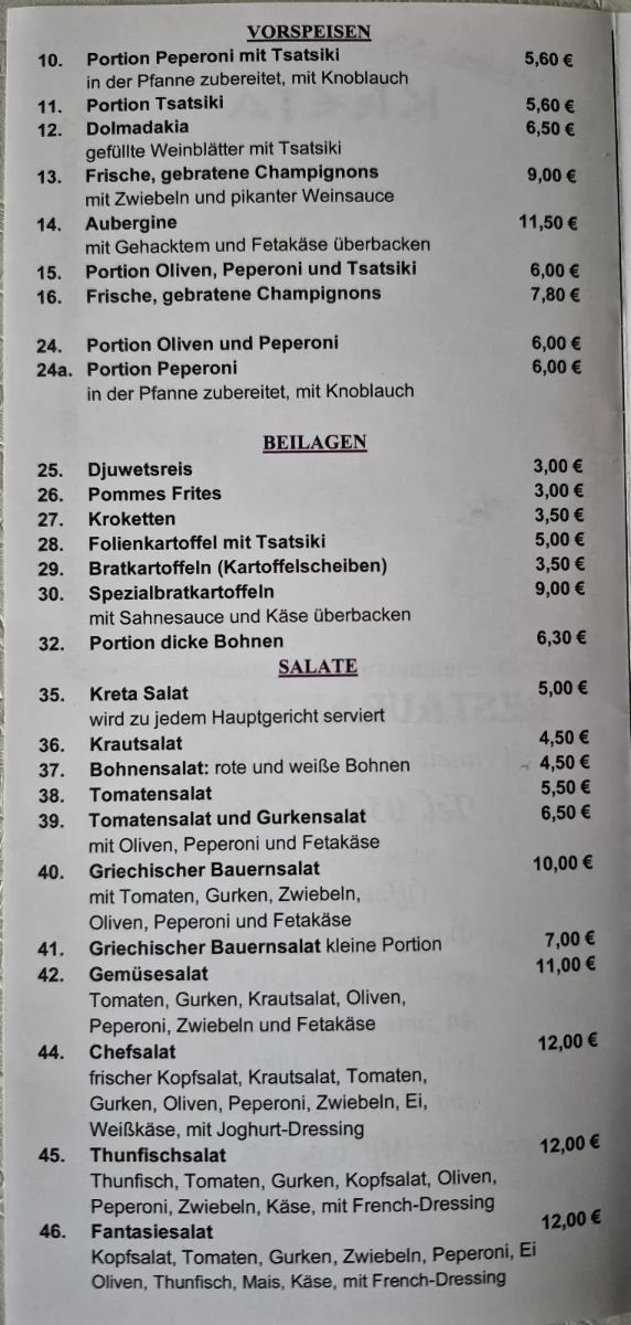 Speisekarte photo 2