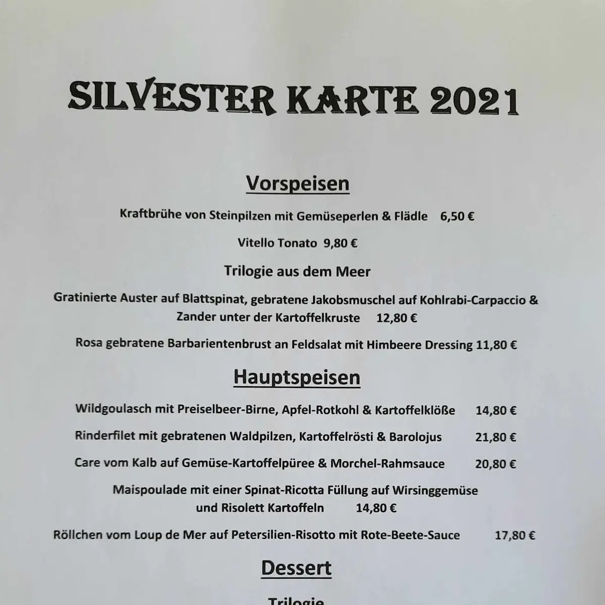 Speisekarte photo 4