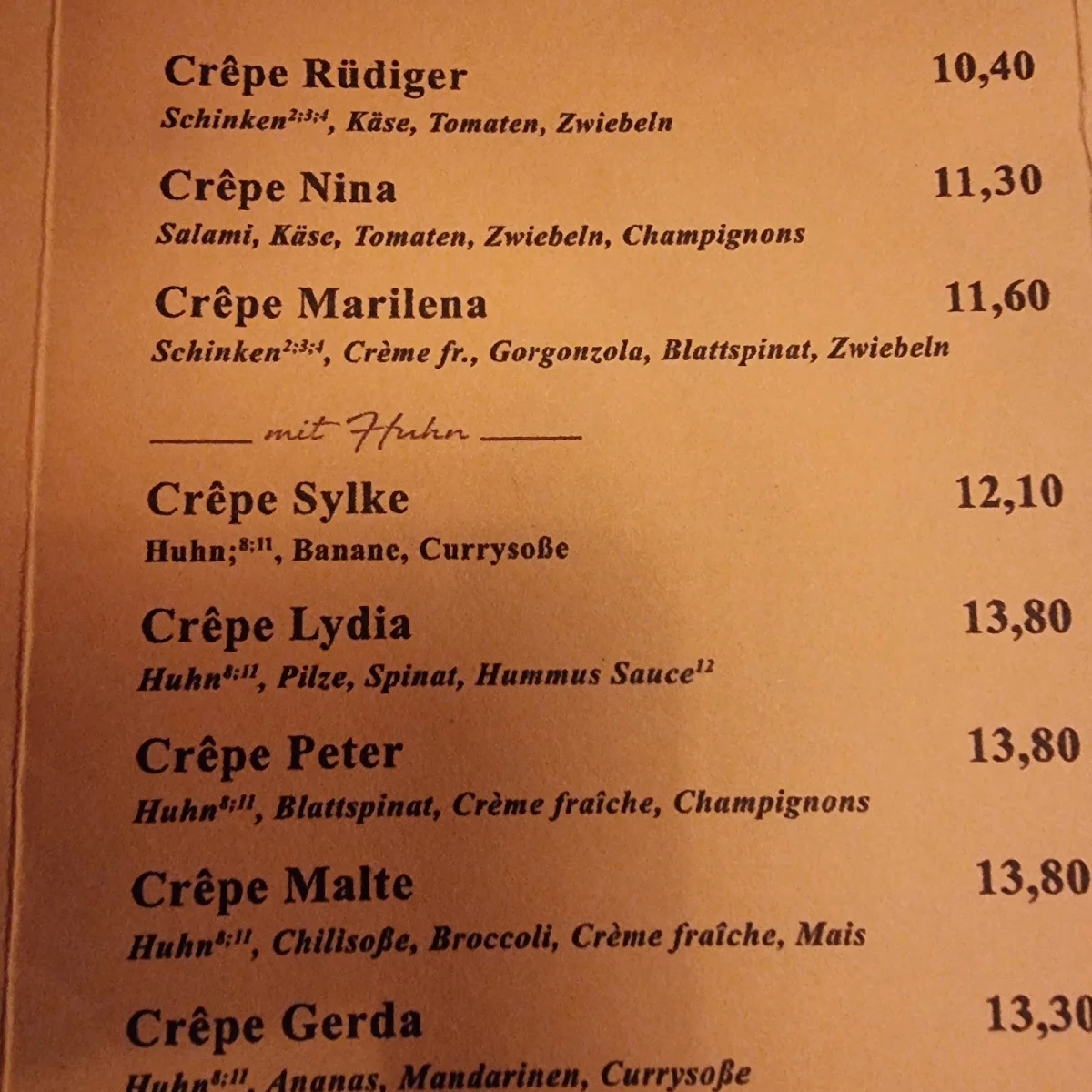Speisekarte photo 7