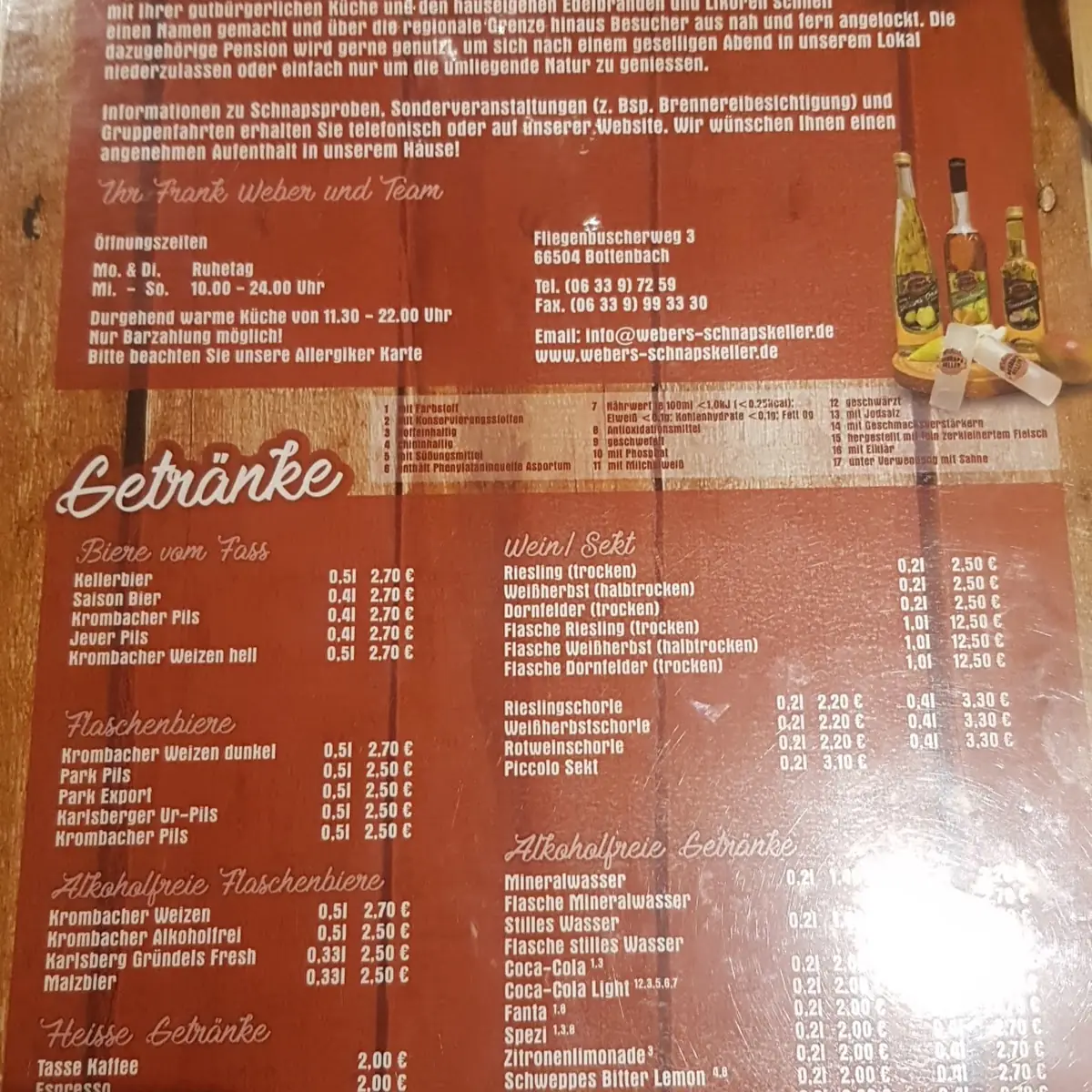 Speisekarte photo 3