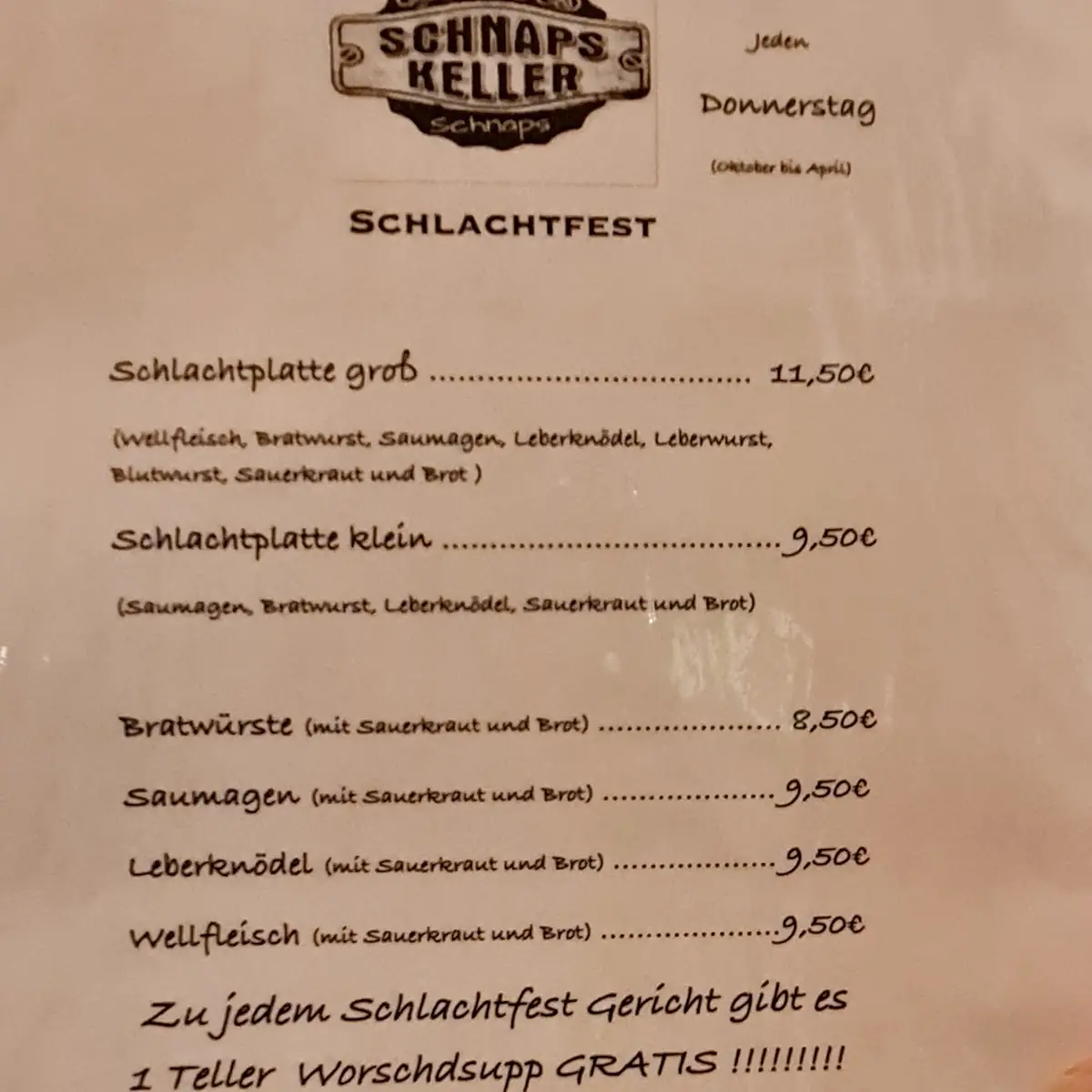 Speisekarte photo 5