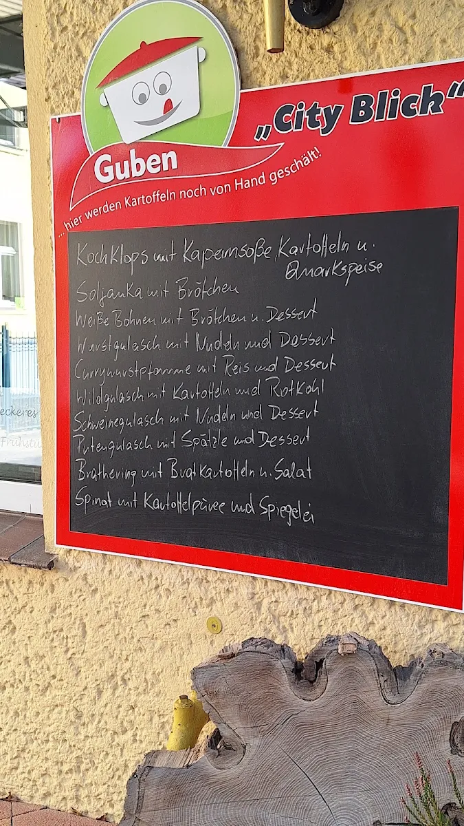 Speisekarte, CityBlick Guben