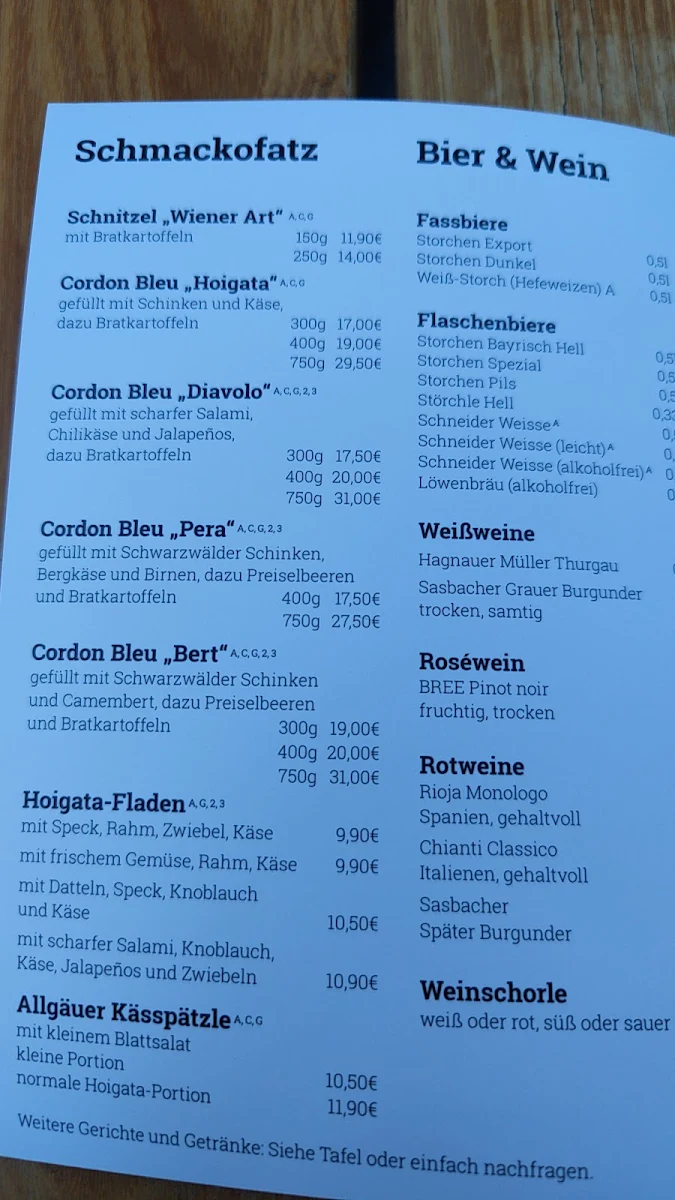 Speisekarte photo 5