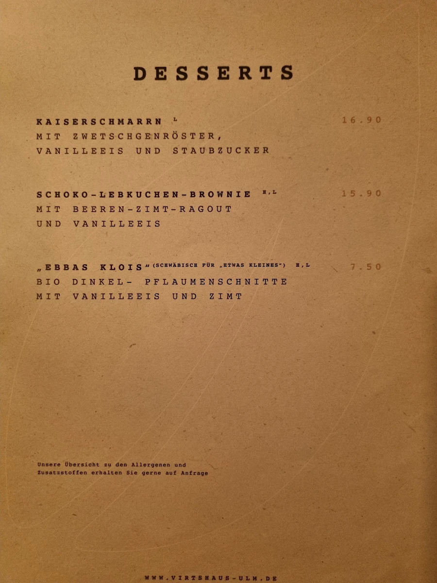 Speisekarte photo 3