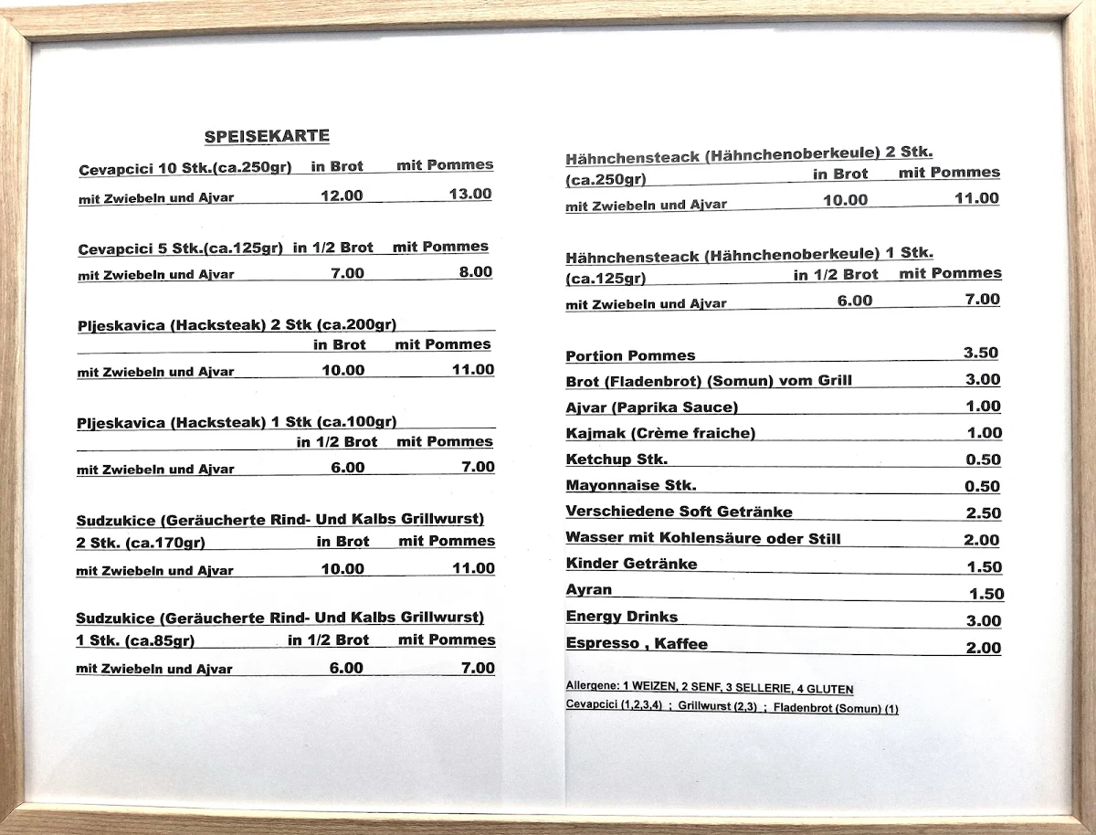 Speisekarte photo 1