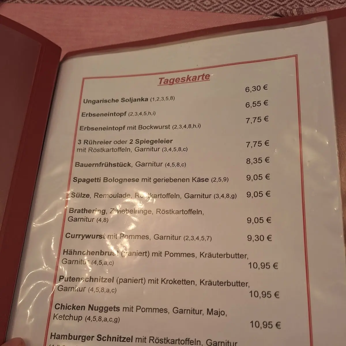 Speisekarte photo 1