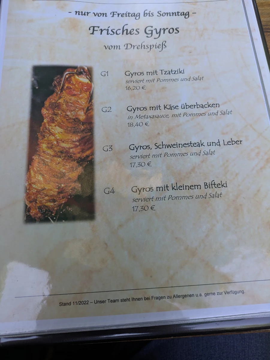 Speisekarte photo 1
