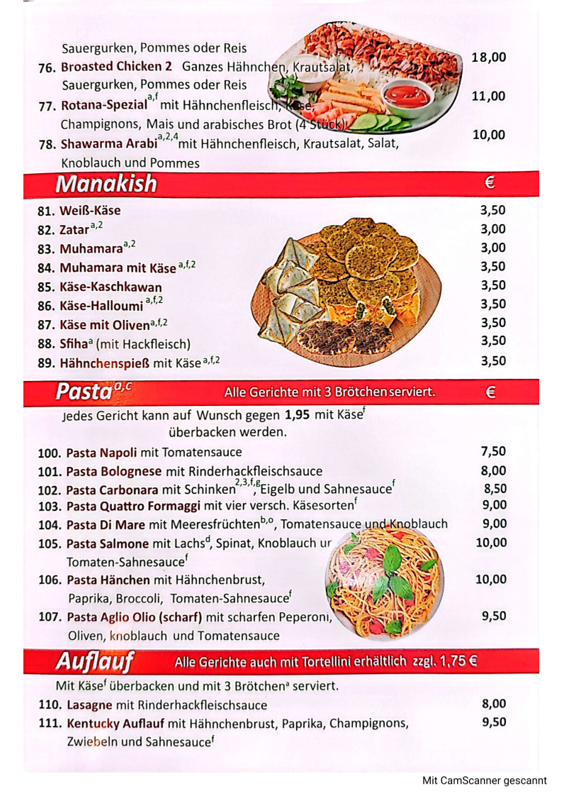 Speisekarte photo 2