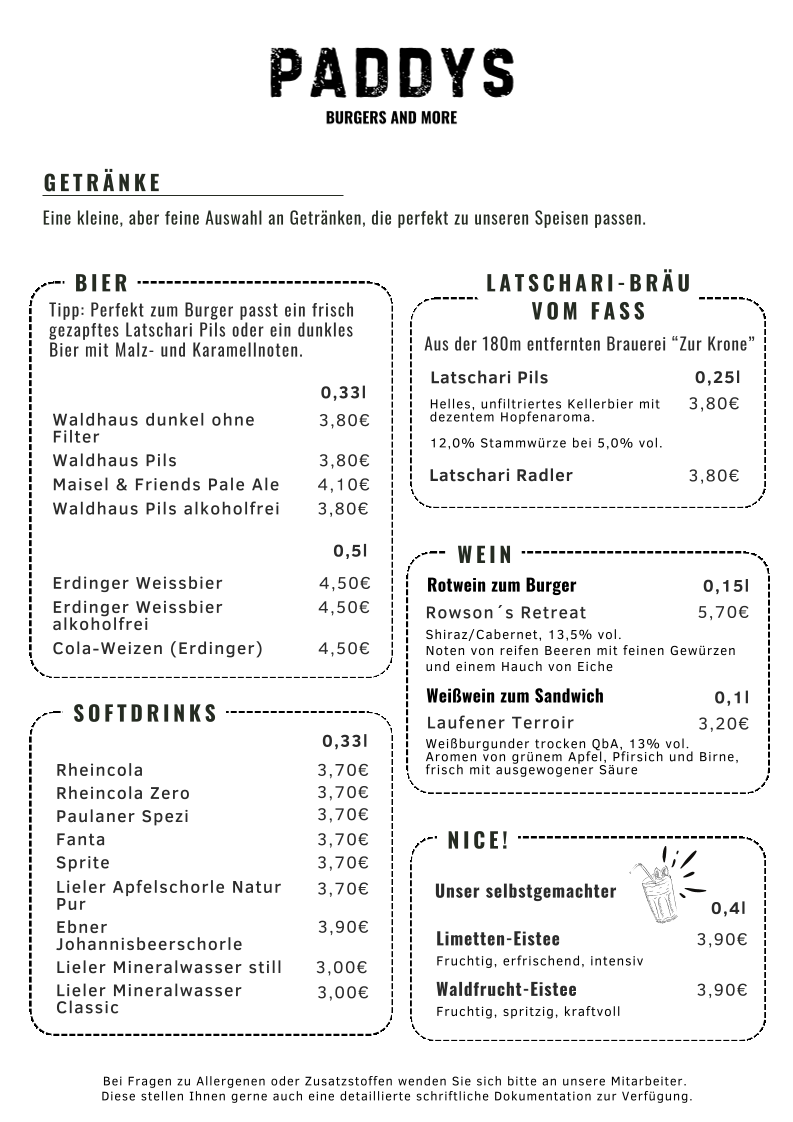 Speisekarte photo 4