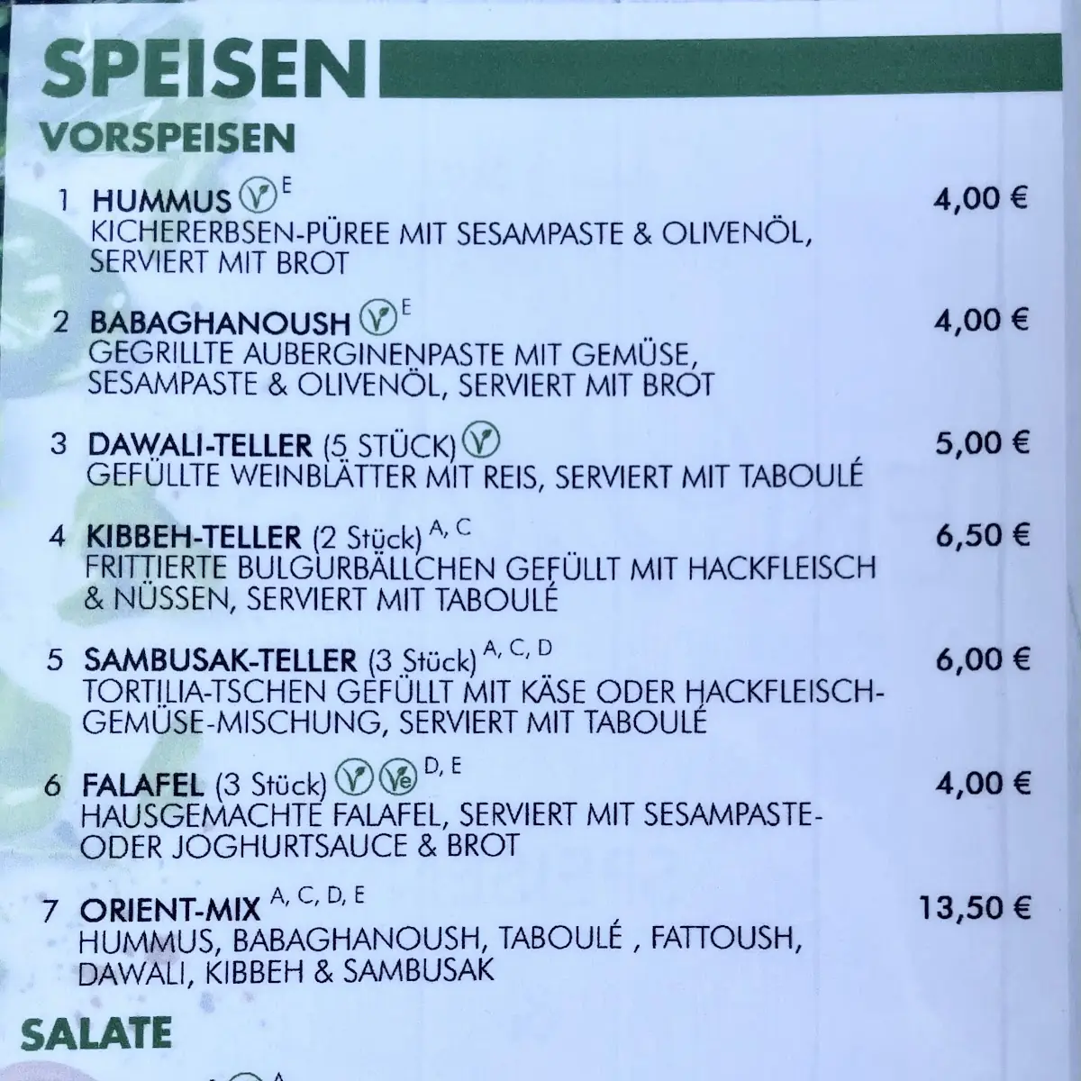 Speisekarte photo 9