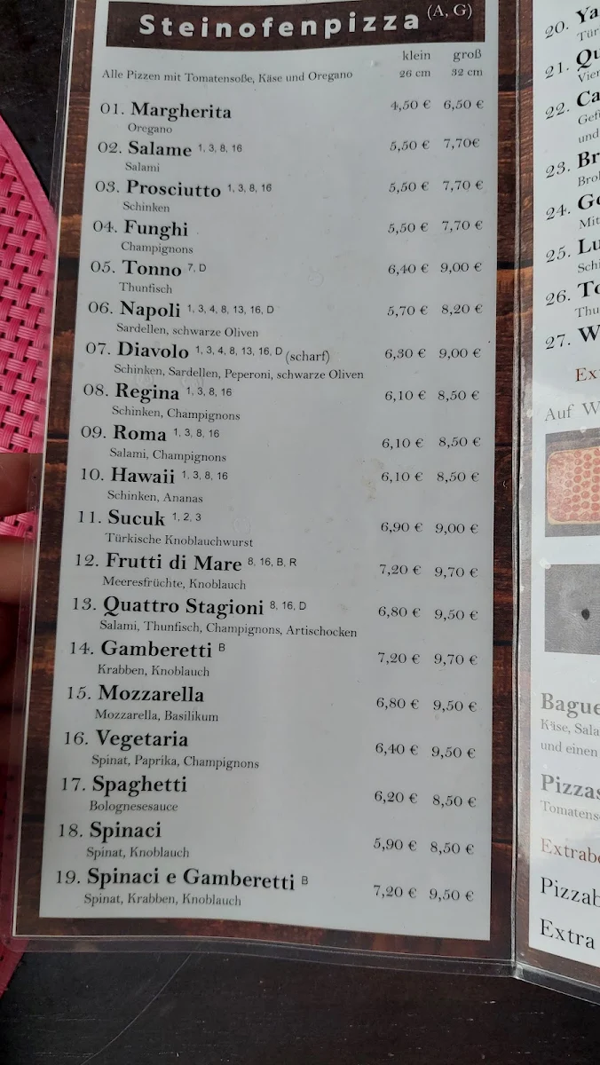 Speisekarte photo 2