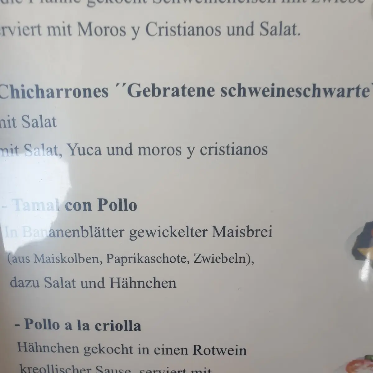 Speisekarte photo 1