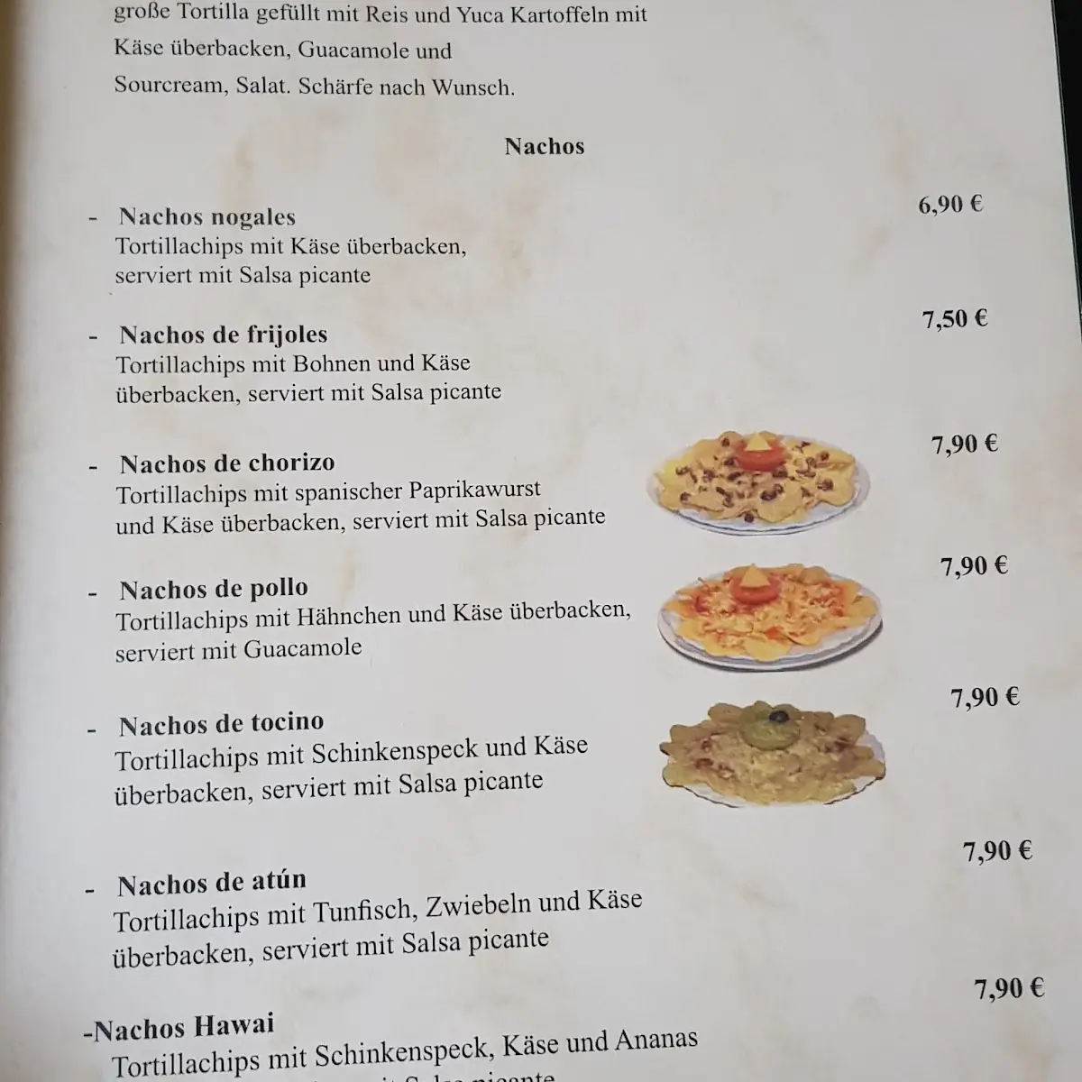 Speisekarte photo 2