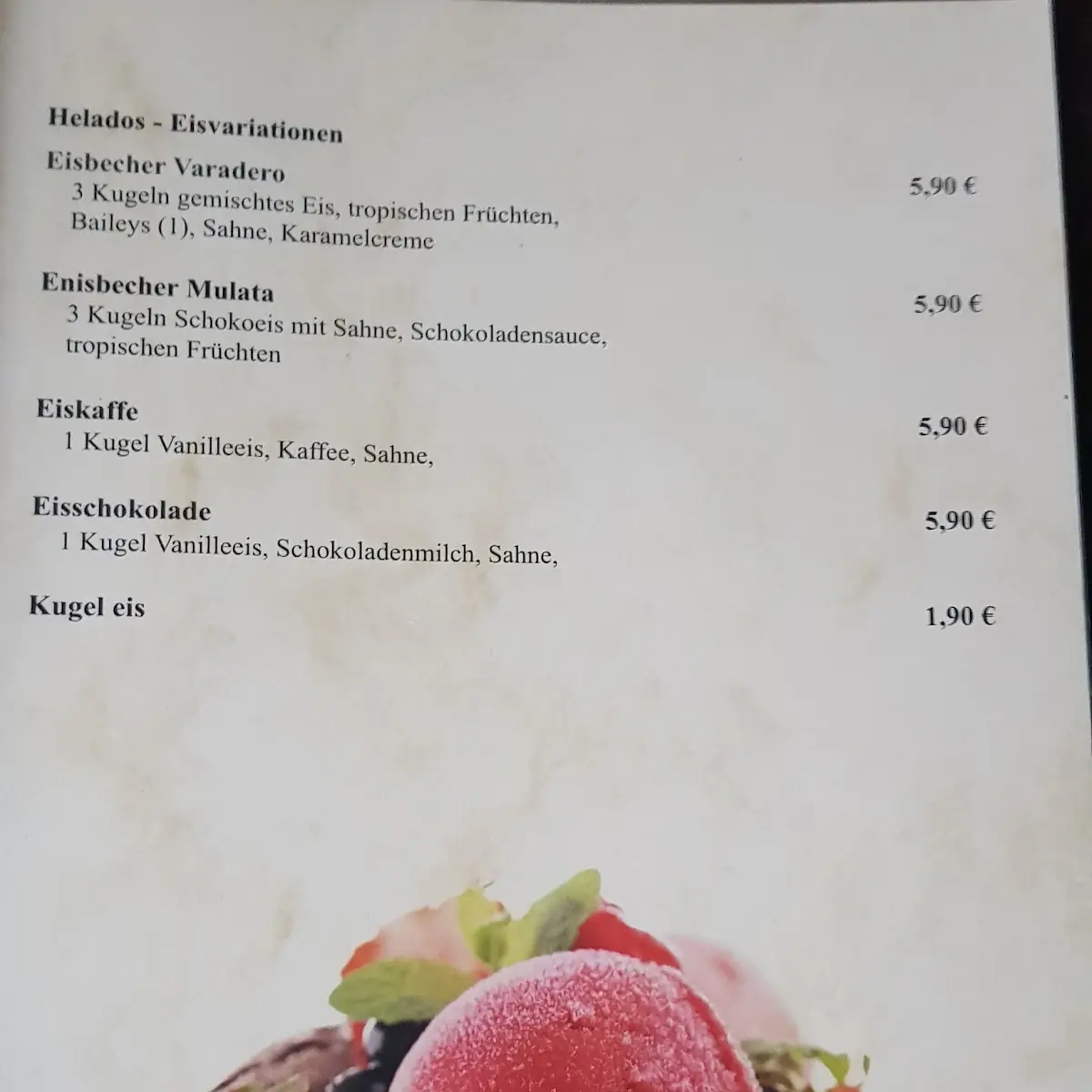Speisekarte photo 5