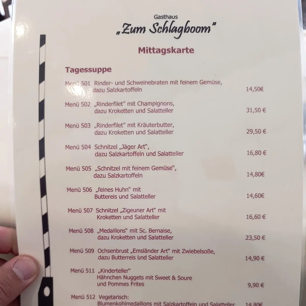 Speisekarte photo 1