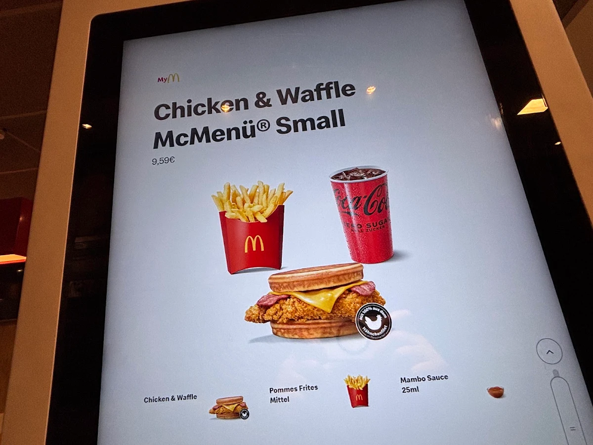 Speisekarte, McDonald's