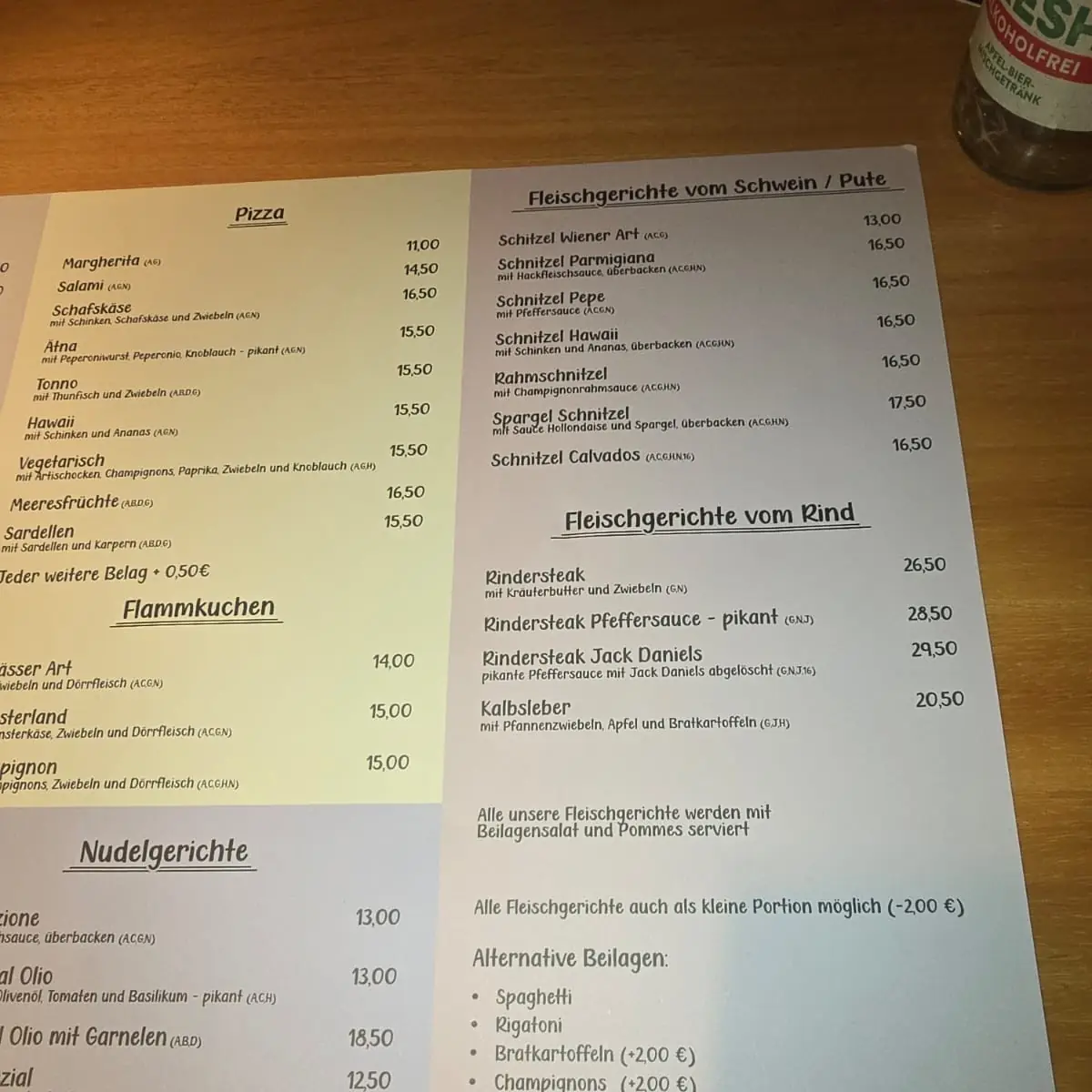 Speisekarte photo 2