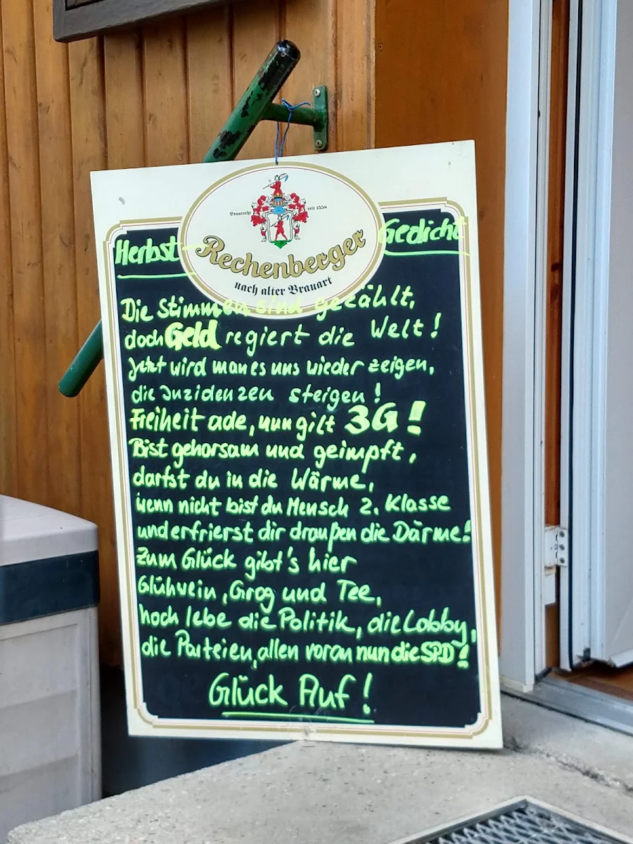 Speisekarte, Talsperrencafé Zum Singenden Erzgebirgswirt, Café und Ausflugsziel