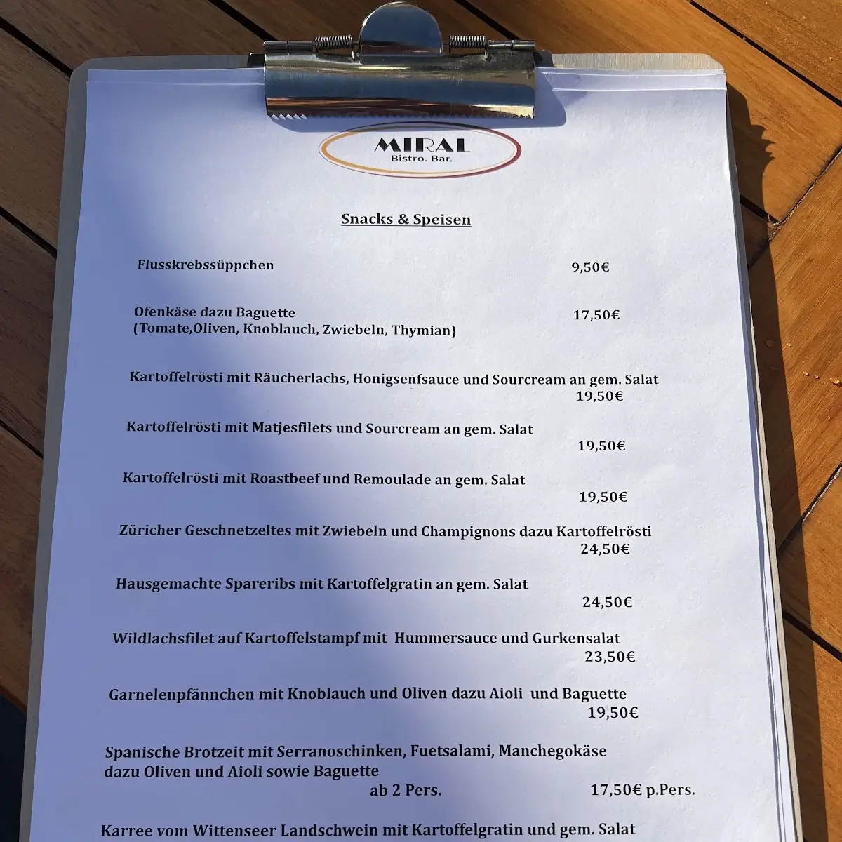Speisekarte photo 6