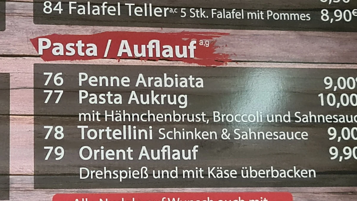 Speisekarte photo 4