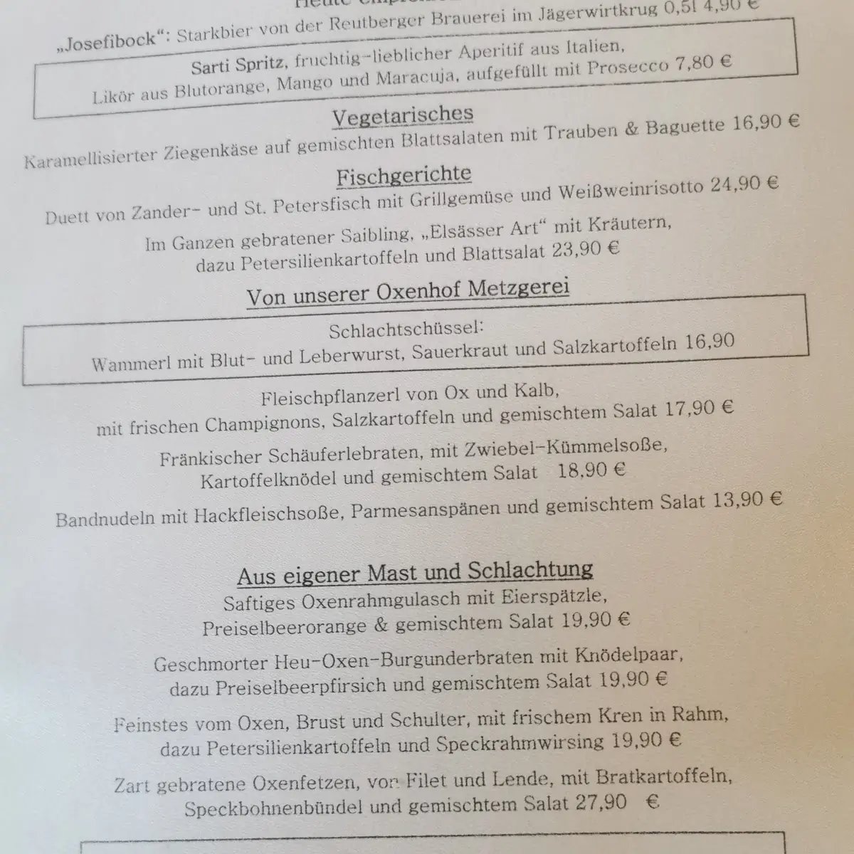 Speisekarte photo 3