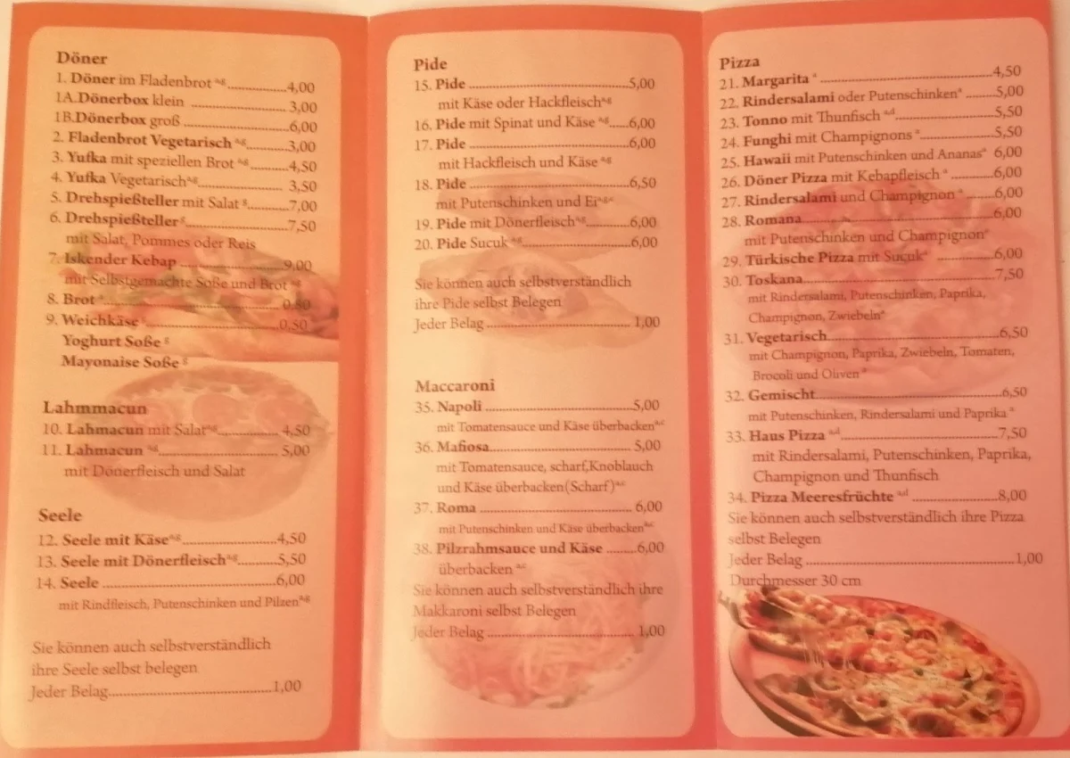 Speisekarte photo 2