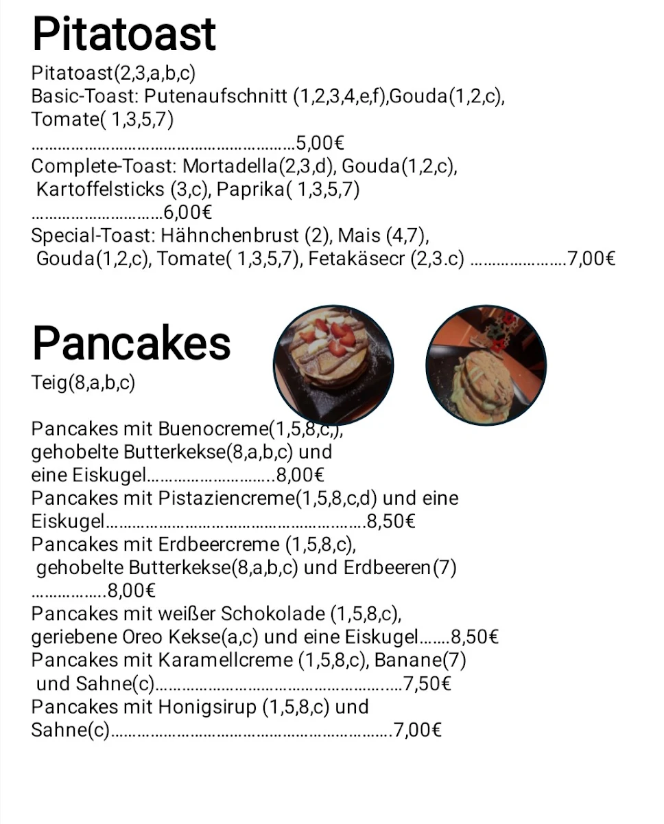 Speisekarte photo 2
