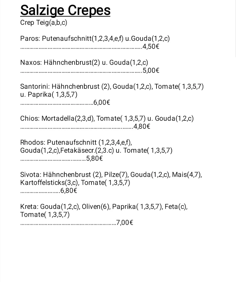 Speisekarte photo 5