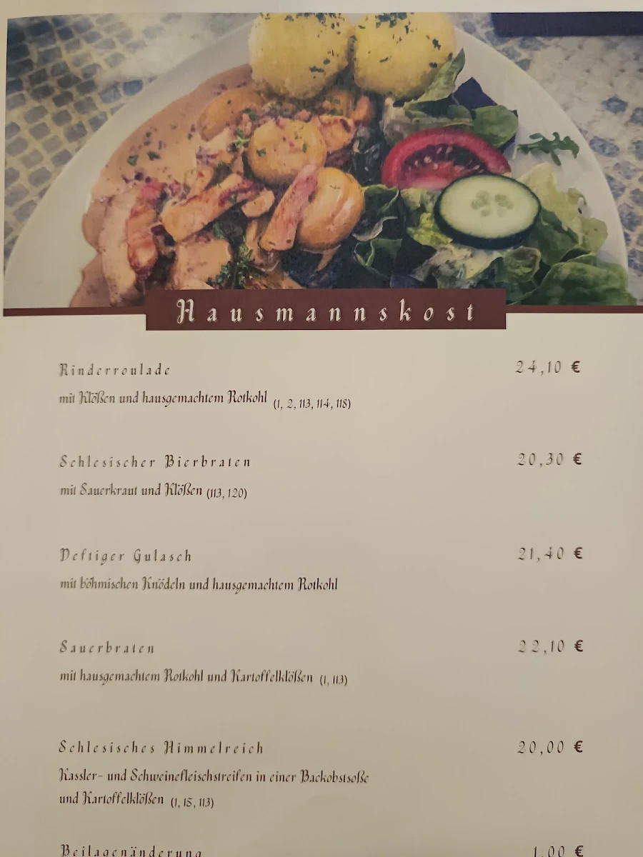 Speisekarte photo 2