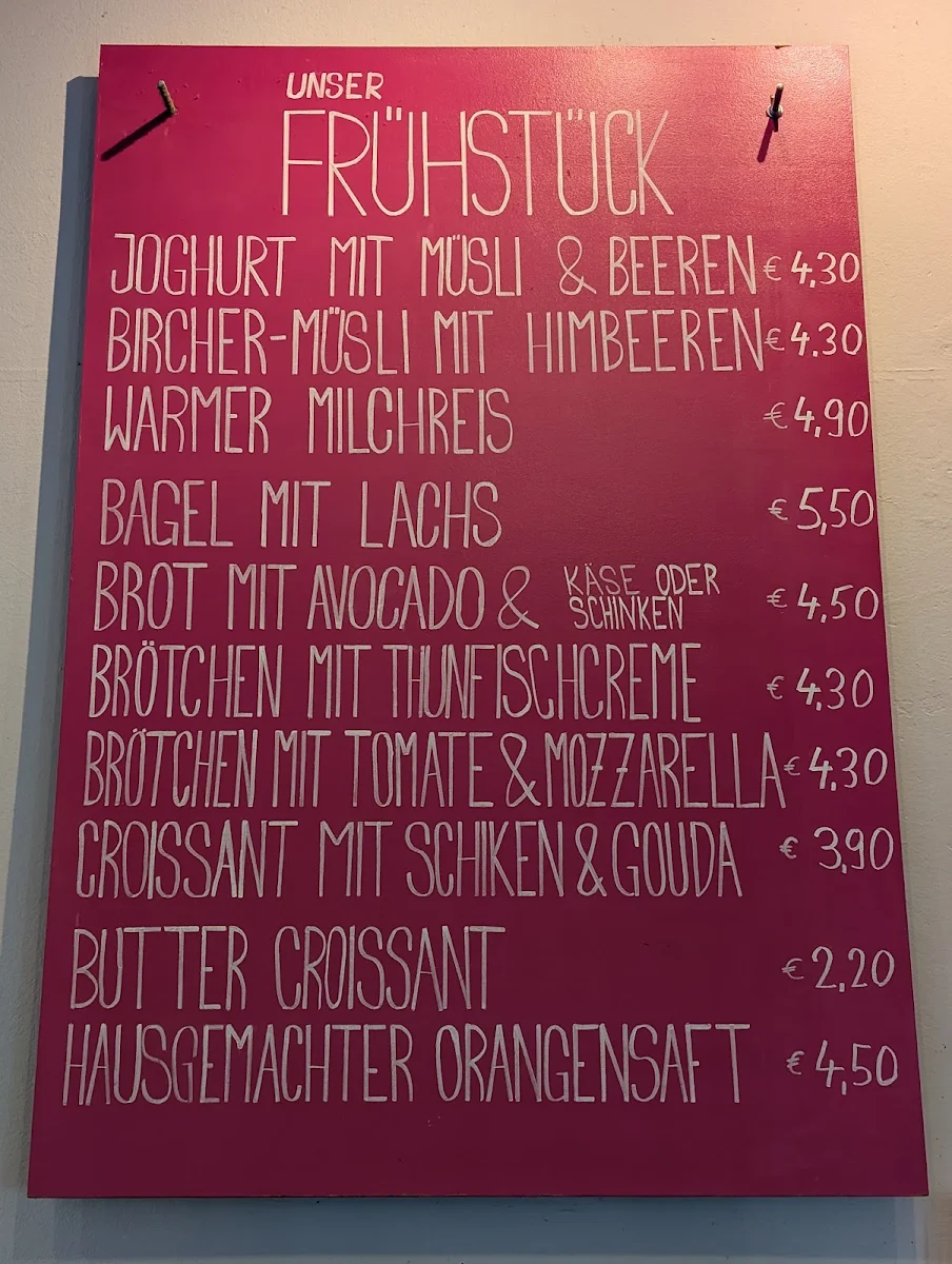 Speisekarte, Lotte am Platz