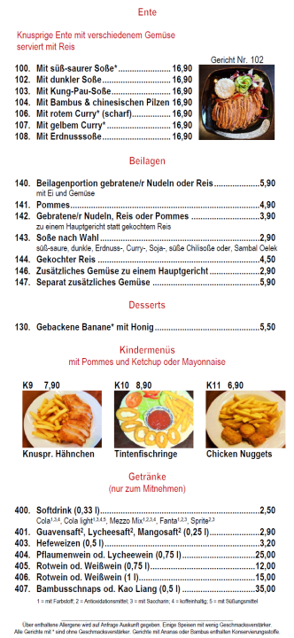 Speisekarte photo 2