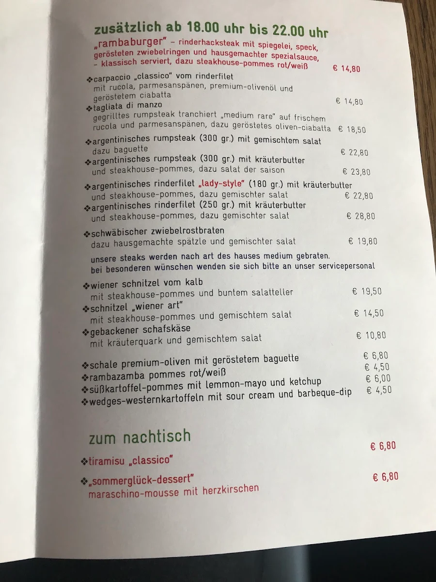 Speisekarte photo 9