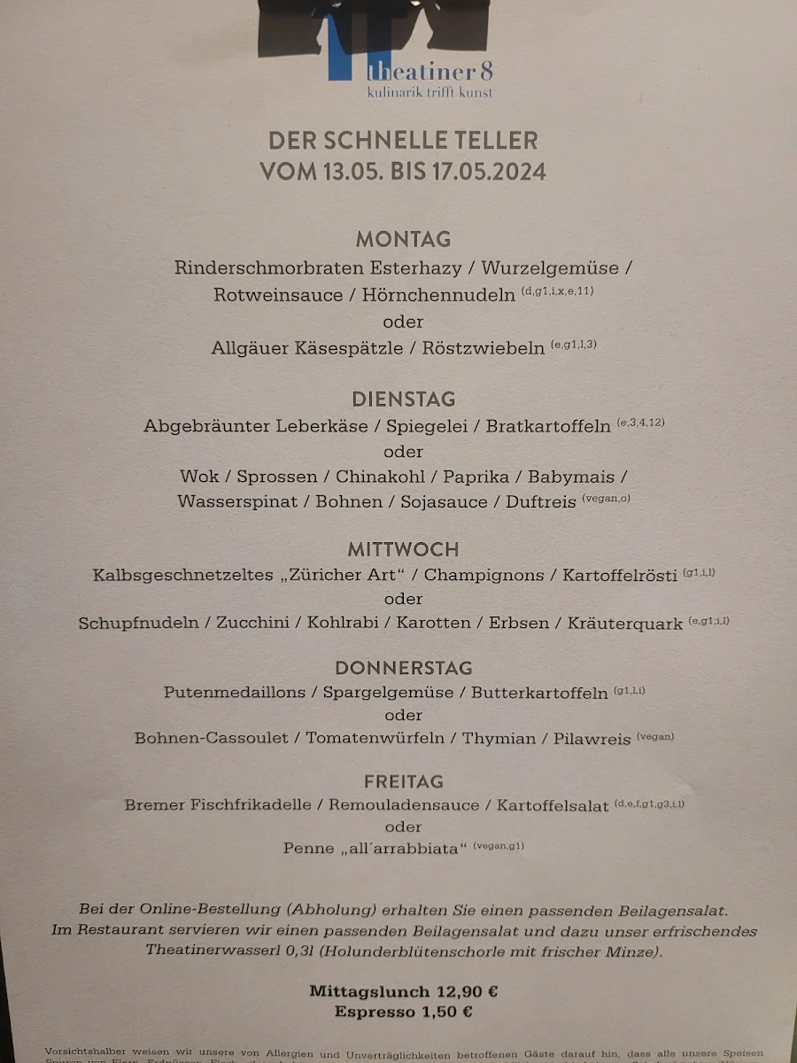 Speisekarte photo 1