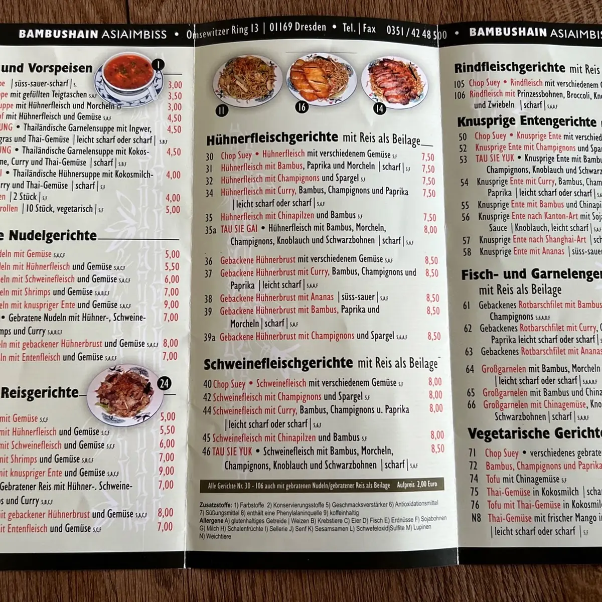 Speisekarte photo 2