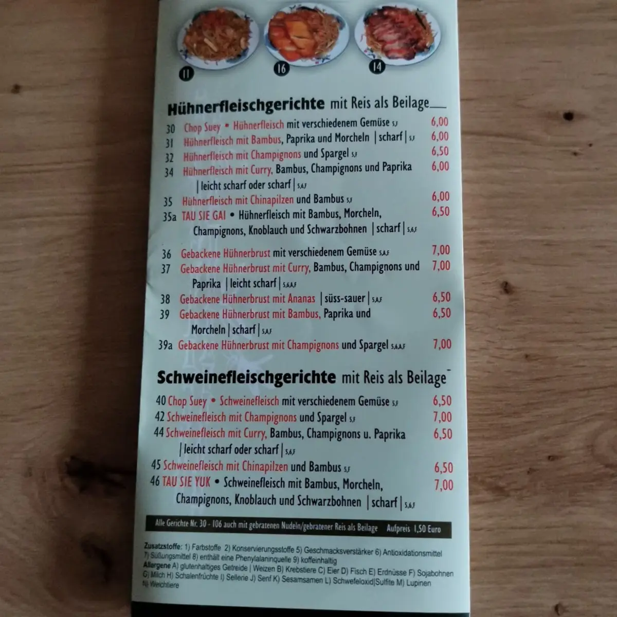 Speisekarte photo 5