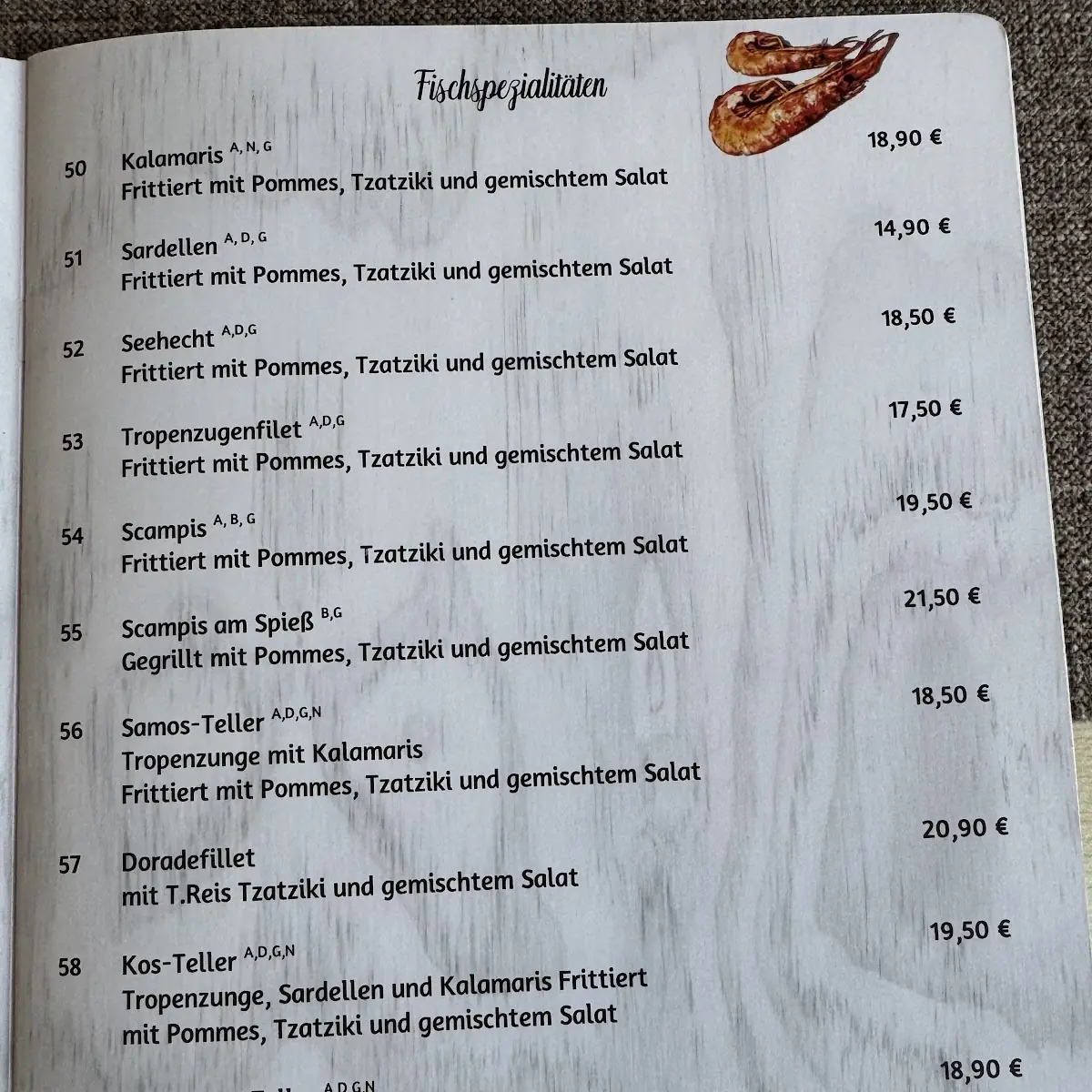 Speisekarte photo 3