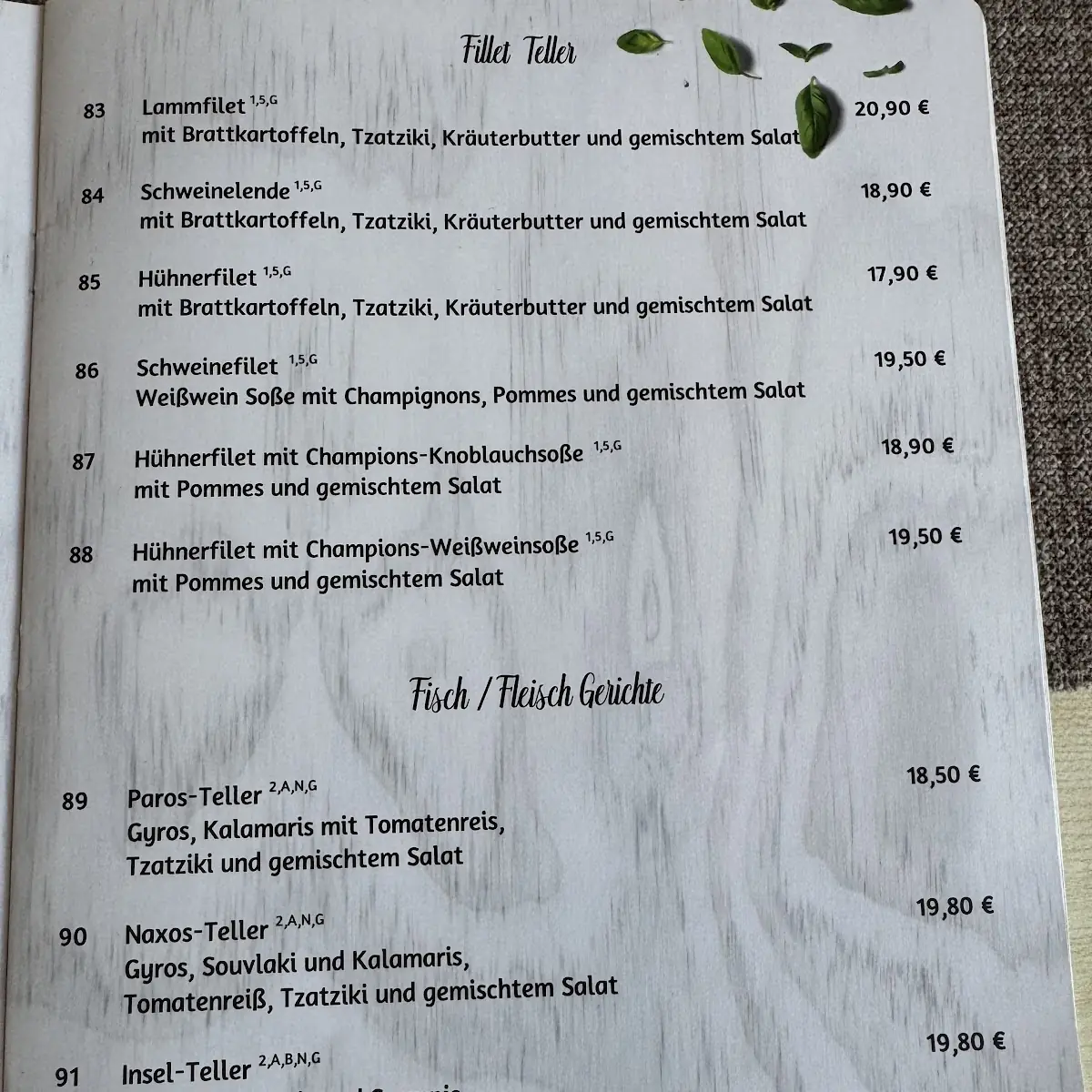 Speisekarte photo 4