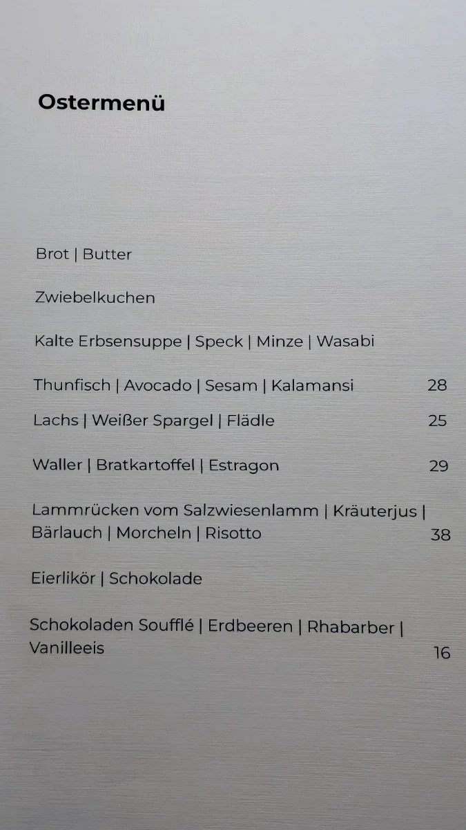 Speisekarte photo 2