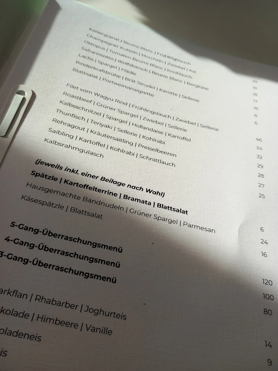 Speisekarte photo 5