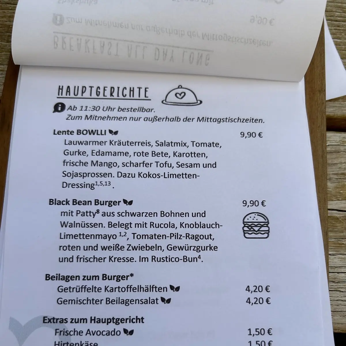 Speisekarte photo 1